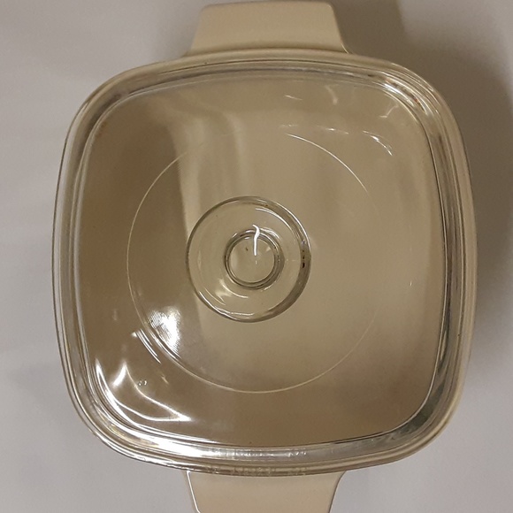 Corningware Wildflower on cream 1.5 qt ceramic casserole w lid Like new unusual - Picture 7 of 7